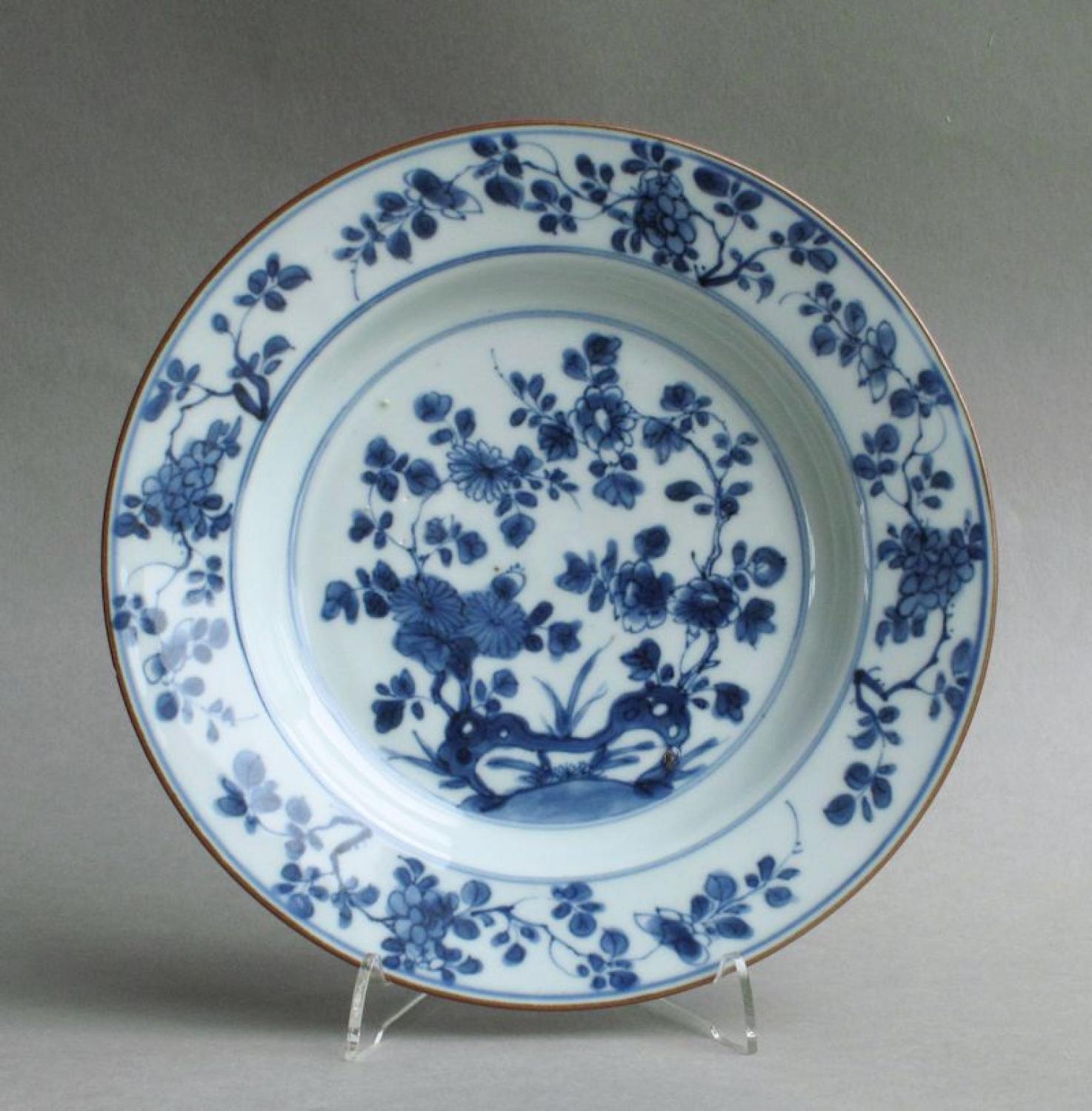 Chinese export floral plate, Yongzheng