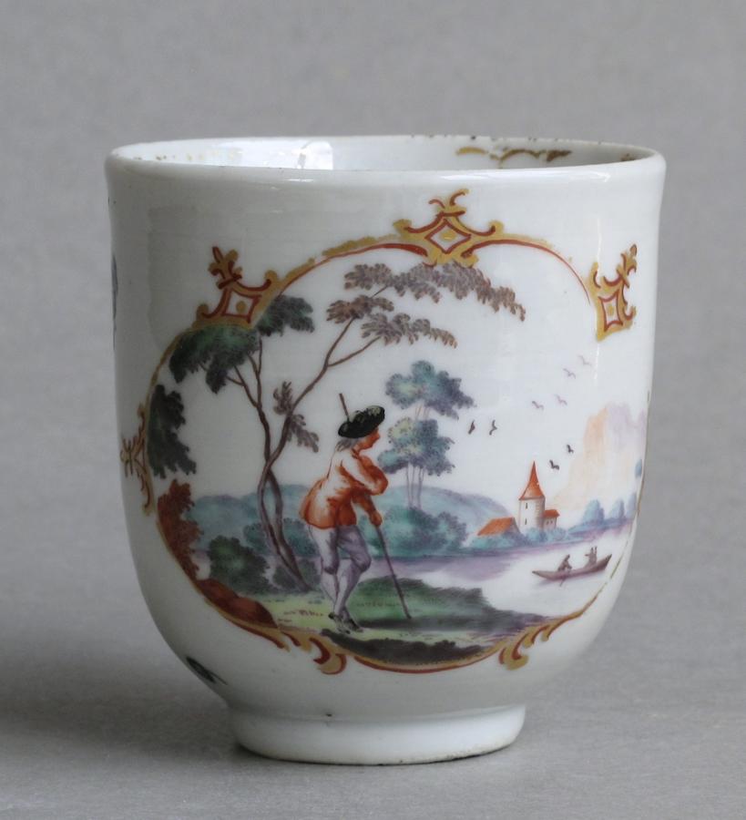 London decorated Chinese export coffee cup