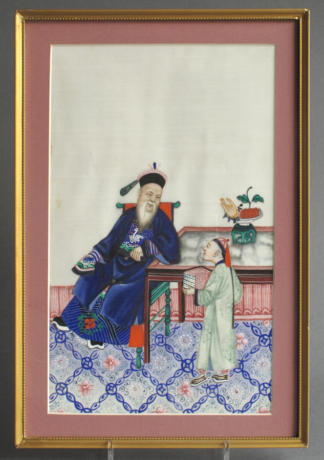 A good C19 Chinese pith picture (1 of 3)