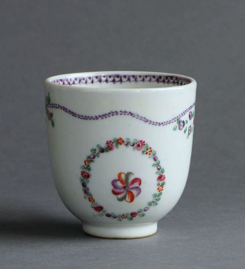 A Chinese export famille rose coffee cup, Qianlong