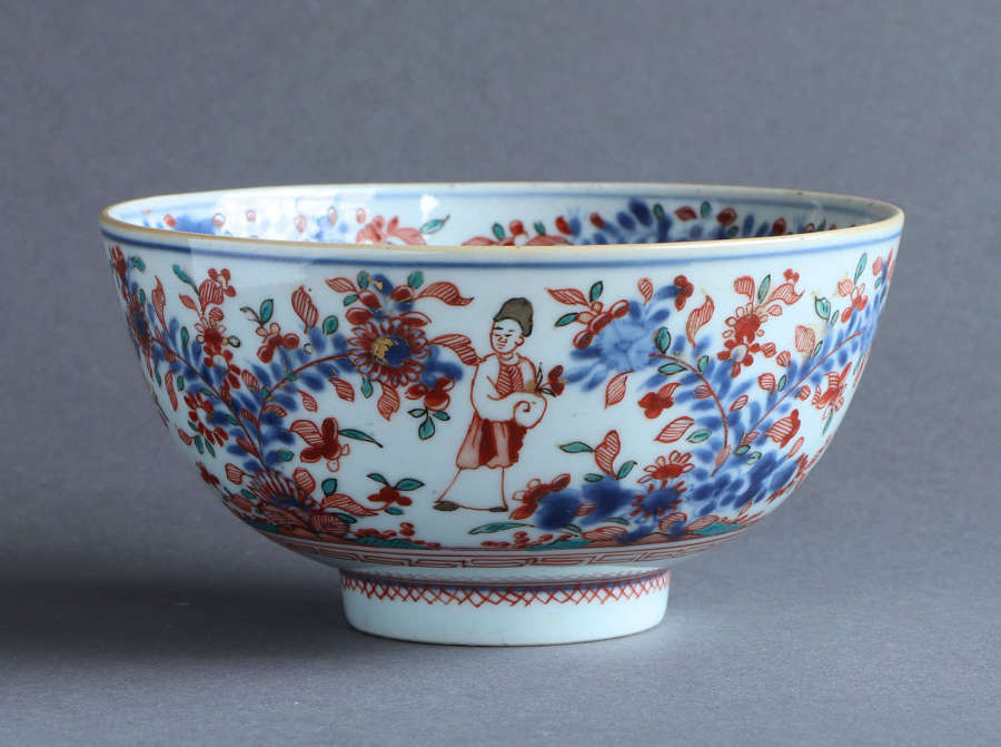 An attractive European decorated Chinese bowl